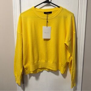 Deluc Bright Yellow Crew Neck Sweater